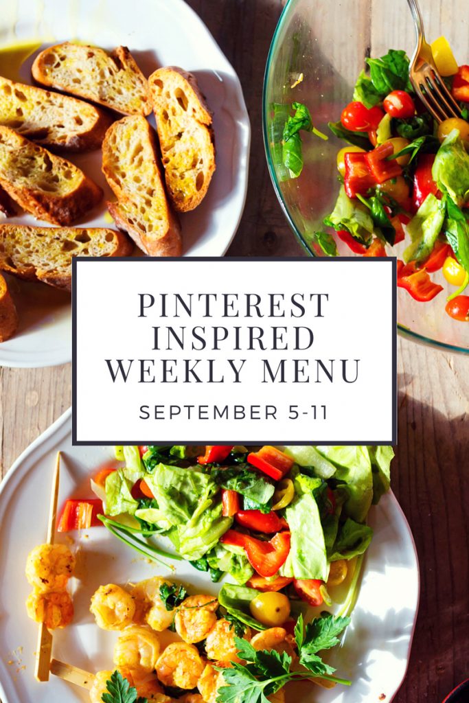 September 5-11 Pinterest Inspired Weekly Menu